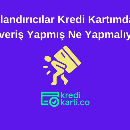 Dolandırıcılar Kredi Kartımdan Alışveriş Yapmış Ne Yapmalıyım?